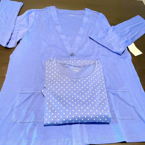 Appleseed's Tops Appleseeds Cotton Shirt Set Nwt Poshmark
